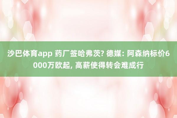 沙巴体育app 药厂签哈弗茨? 德媒: 阿森纳标价6000万欧起, 高薪使得转会难成行